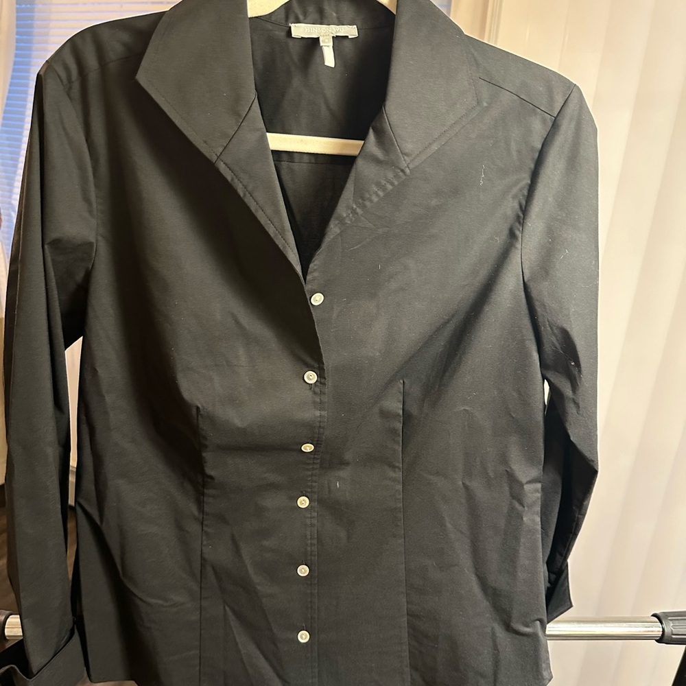 Simple black dress shirt